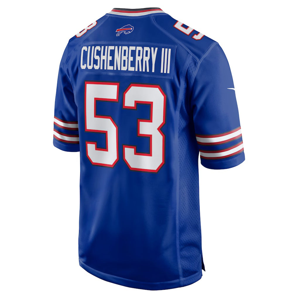B.Bills #53 Lloyd Cushenberry III Royal CONTON Team Game Jersey