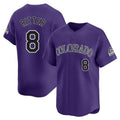 Colorado Rockies #8 Ryan Ritter Player Purple CONTON Limited Home Stitched Jerseys