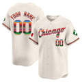 Custom Chicago White Sox Mexico Vapor Premier Limited Jersey V3- Cream CONTON