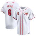 Cincinnati Reds #6 Jonathan India White CONTON Home Limited Stitched Jersey