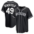 Colorado Rockies #49 Antonio Senzatela Player Black CONTON Fashion Out Home Game Stitched Jerseys