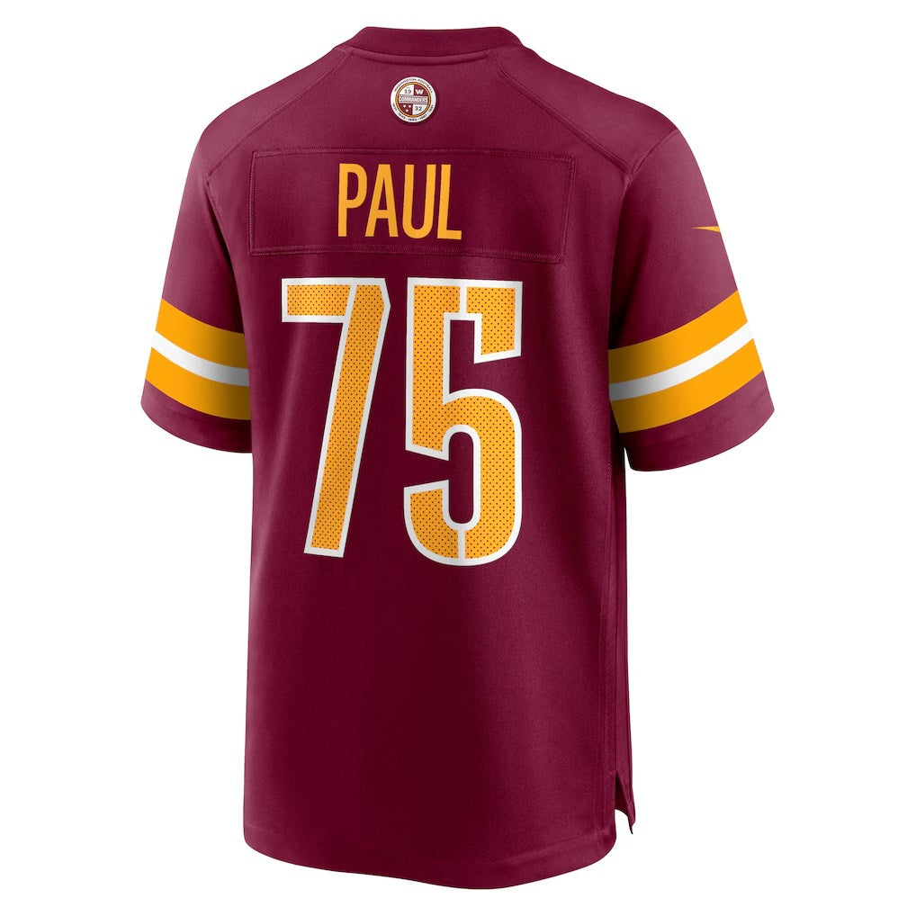 W.Commanders #75 Chris Paul Burgundy CONTON Player Game Jersey