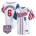 Baltimore Orioles #6 Ryan Mountcastle Player White CONTON USA 250 Independence Day Vapor Premier Home Game Stitched Jerseys