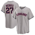 Cleveland Guardians #27 Austin Hedges Player Gray CONTON Game Home Stitched Jerseys