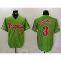 Philadelphia Phillies #3 Bryce Harper Number Green CONTON With Patch Stitched Cool Base Jersey
