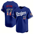 Los Angeles Dodgers #17 Shohei Ohtani Royal CONTON USA 250 Fourth of July Limited Stitched Jersey