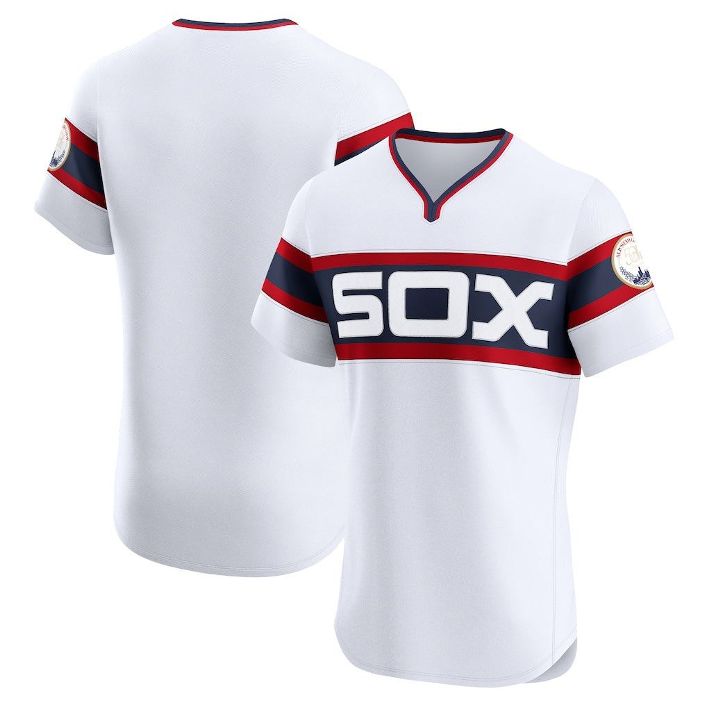 Chicago White Sox White CONTON Alternate Vapor Premier Elite Patch Jersey