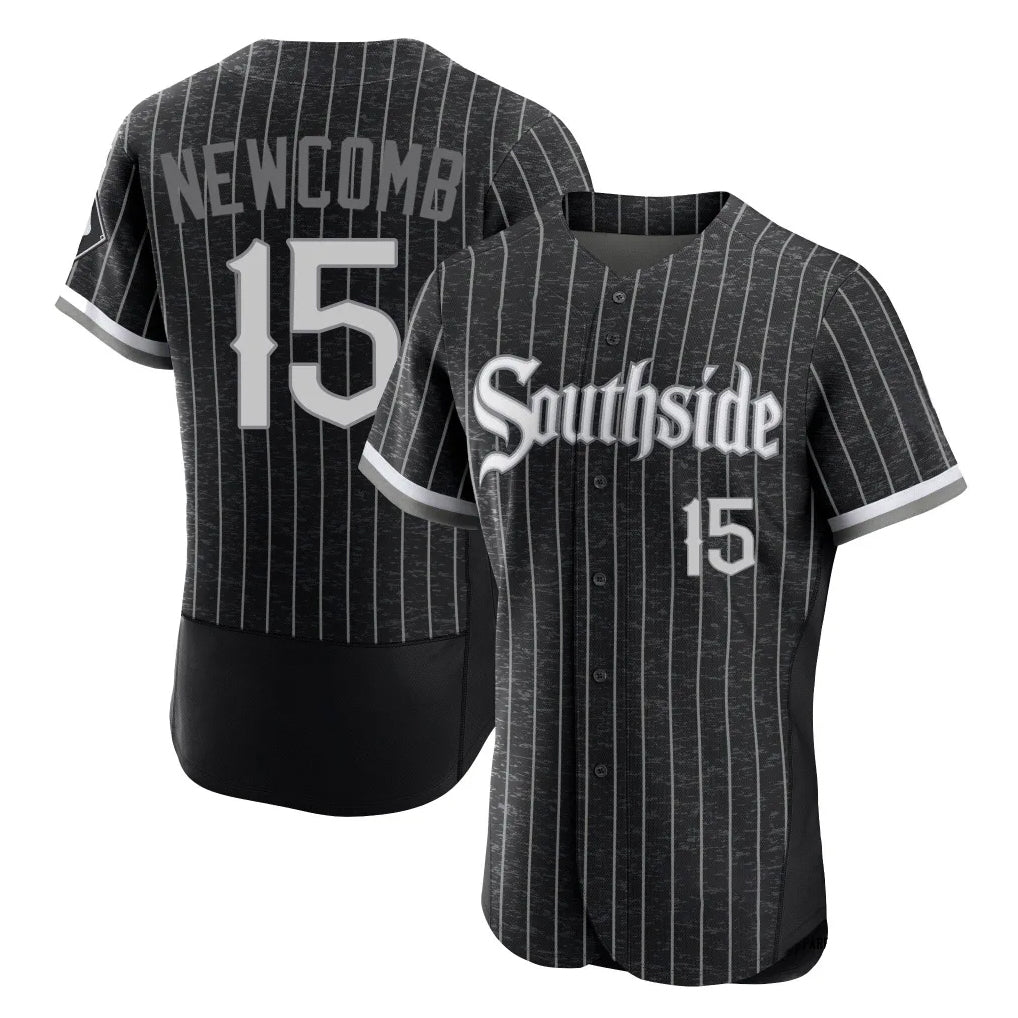 Chicago White Sox #15 Sean Newcomb Player Black CONTON City Connect Limited Elite Home Stitched Jerseys