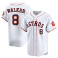 Houston Astros #8 Christian Walker White CONTON Home Limited Player Jersey
