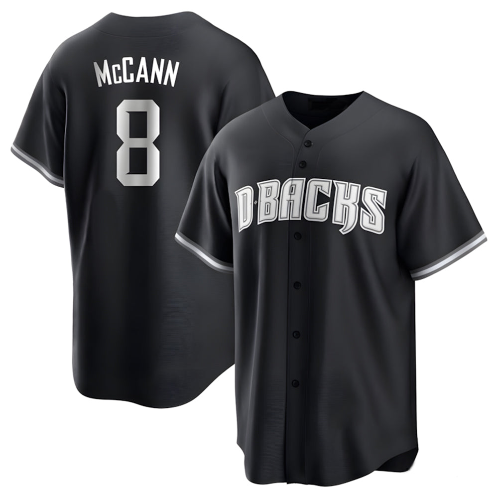 Arizona Diamondbacks #8 James McCann Player Black CONTON Game Home Stitched Jerseys