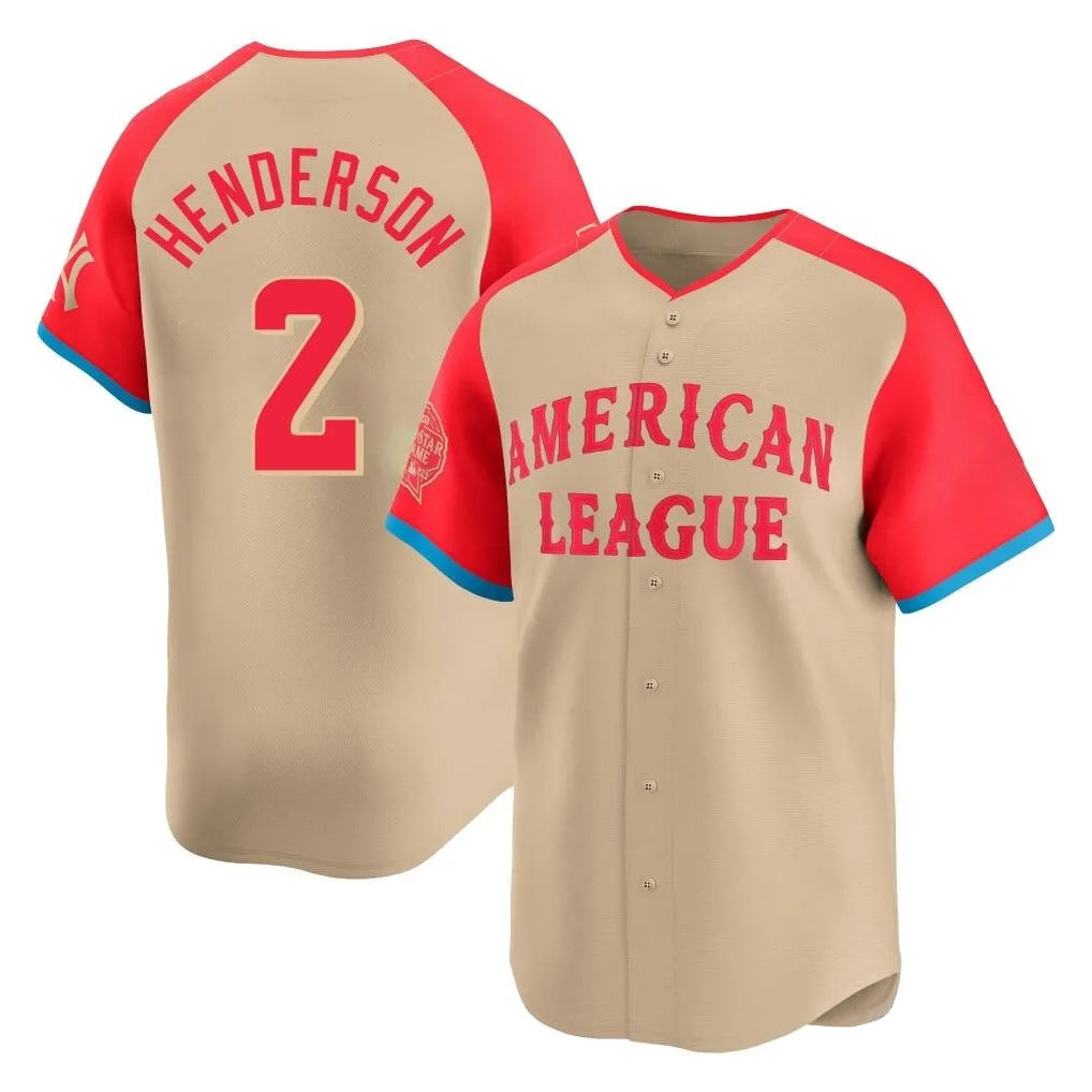 Baltimore Orioles #2 Gunnar Henderson Player Cream CONTON American League All-Star Limited Home Game Stitched Jerseys