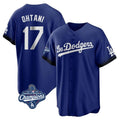 Los Angeles Dodgers #17 Shohei Ohtani Player Royal CONTON World Series Meet City Connect Home Game Stitched Jerseys