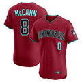 Arizona Diamondbacks #8 James McCann Player Red CONTON Limited Elite Home Game Stitched Jerseys