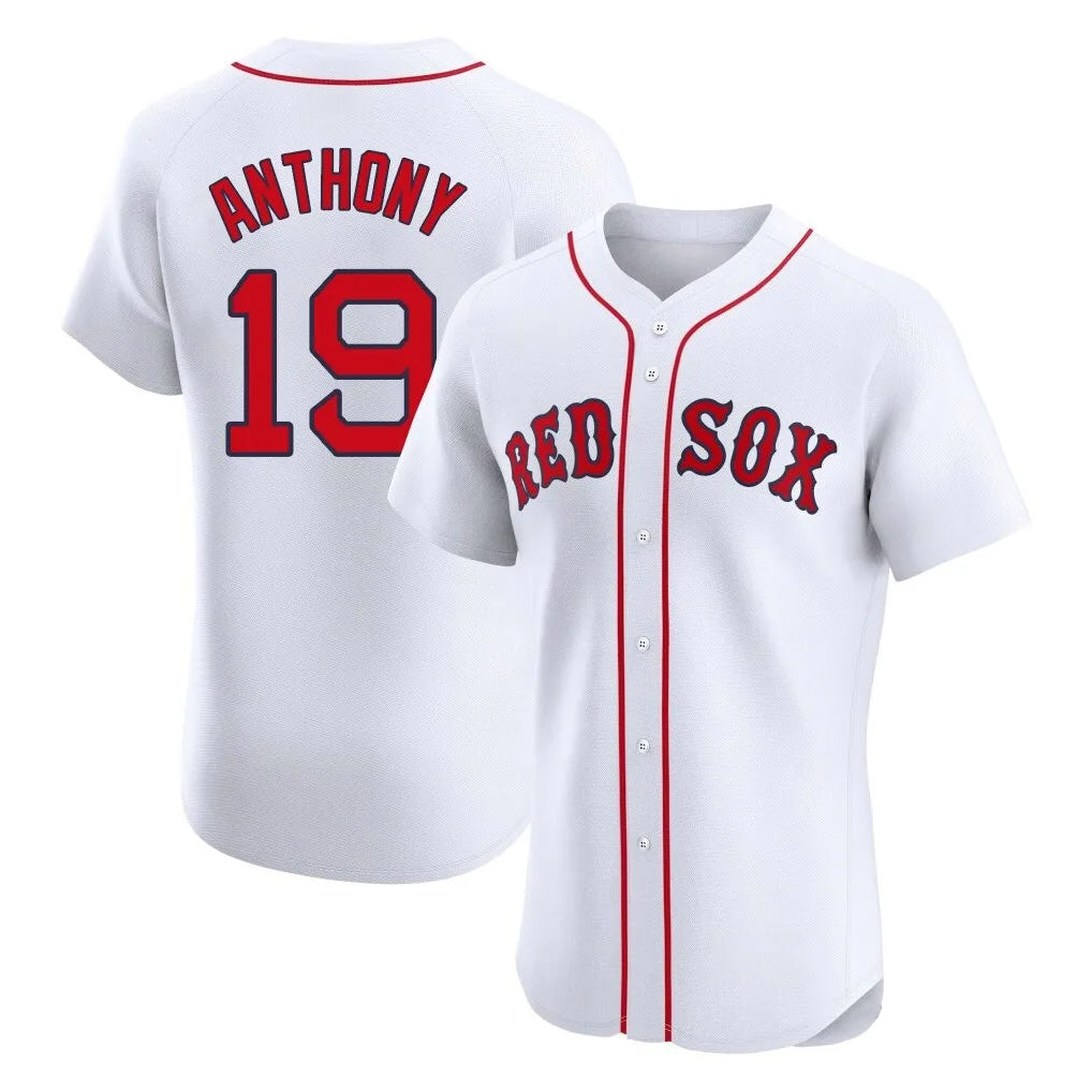 Boston Red Sox #19 Roman Anthony Player White CONTON Limited Elite Home Game Stitched Jerseys1
