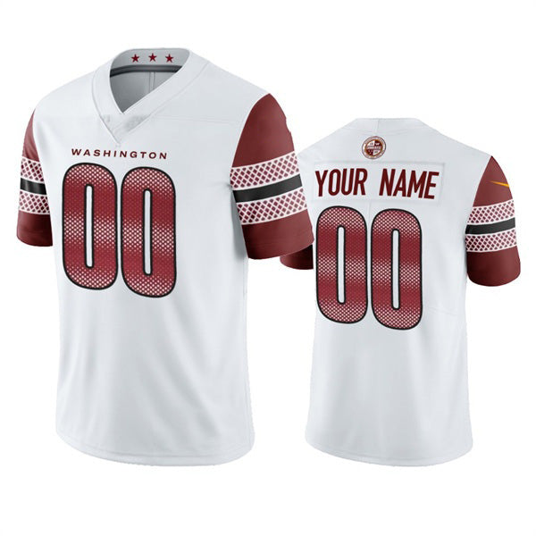 Custom W.Commanders 2022 White CONTON Vapor Untouchable Stitched Jersey