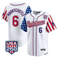 Baltimore Orioles #6 Ryan Mountcastle Player White CONTON USA 250 Independence Day Vapor Premier Limited Home Game Stitched Jerseys