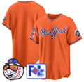 New York Mets Blank Orange CONTON 2025 Spring Training Stitched Jersey