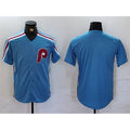 Philadelphia Phillies Blank Blue CONTON Cool Base Stitched Jersey