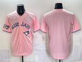 Toronto Blue Jays Blank Pink CONTON 50 Seasons Patch Stitched Jersey