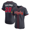Atlanta Braves #30 Drake Baldwin Player Navy CONTON 2025 Speedway Classic Limited Elite Home Game Stitched Jerseys