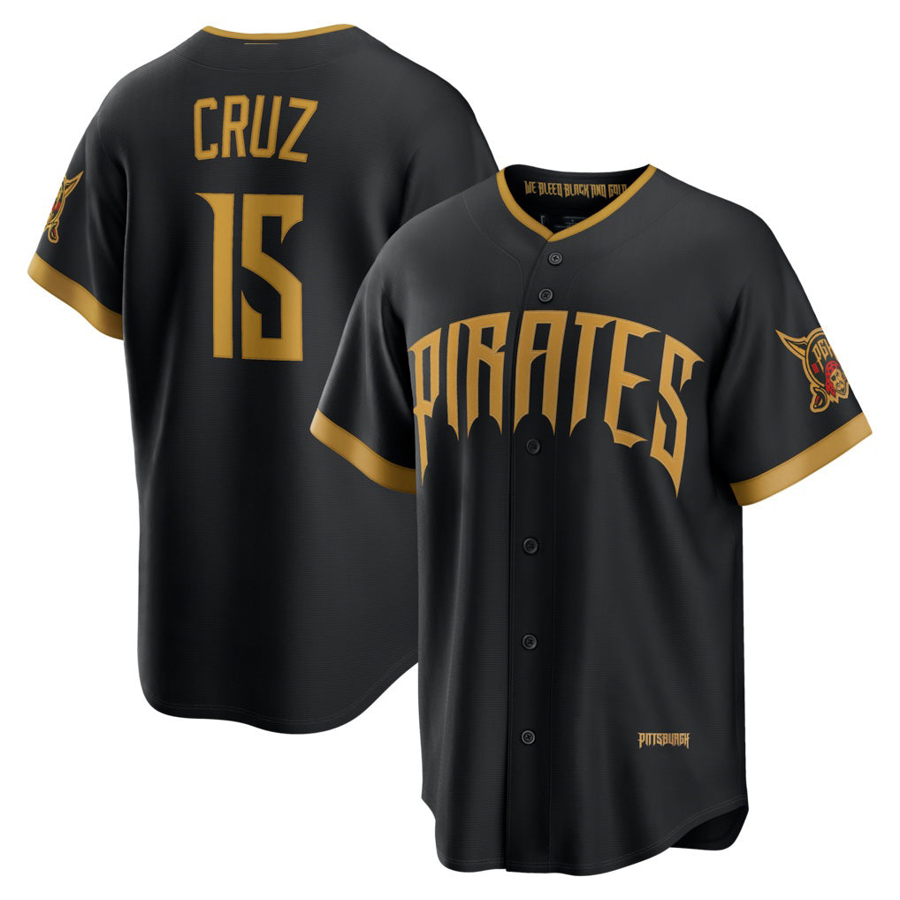Pittsburgh Pirates #15 Oneil Cruz Black CONTON 2026 City Connect Stadium Jersey