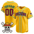 Custom Arizona Diamondbacks x One Piece Gold CONTON Vapor Premier Limited Jersey - Stitched