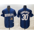 Detroit Tigers #30 Kerry Carpenter Number 2024 Navy CONTON City Connect Cool Base Limited Stitched Jersey 2