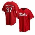 Cincinnati Reds #37 Tyler Stephenson Red CONTON Cool Base Jersey