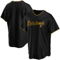 Pittsburgh Pirates Black CONTON Alternate Replica Team Jersey