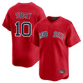 Boston Red Sox #10 Trevor Story Player Red CONTON Limited Home Game Stitched Jerseys1