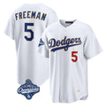 Los Angeles Dodgers #5 Freddie Freeman Player Gold White CONTON World Series Meet 2026 Collection Stadium Limited Stitched Jerseys