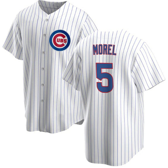 Chicago Cubs #5 Christopher Morel Chicago White CONTON Cool Base Stitched Jersey