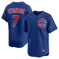 Chicago Cubs #7 Dansby Swanson Player Royal CONTON Limited Home Stitched Jerseys