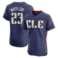 Cleveland Guardians #23 Bo Naylor Player Navy CONTON City Connect Limited Elite Home Stitched Jerseys