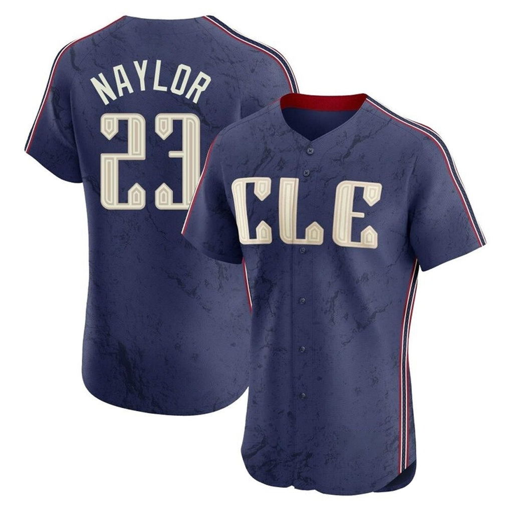 Cleveland Guardians #23 Bo Naylor Player Navy CONTON City Connect Limited Elite Home Stitched Jerseys