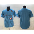 Toronto Blue Jays Blank Blue CONTON 2025 World Series Home Cool Base Stitched Jersey