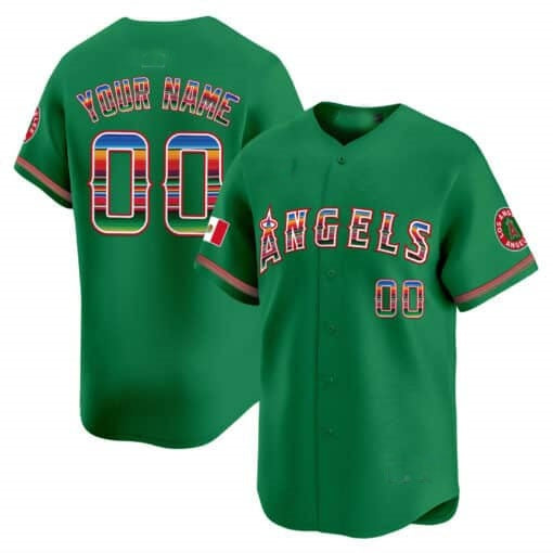 Custom Los Angeles Angels Mexico Vapor Premier Limited Jersey ¨C Green CONTON