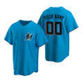 Custom Miami Marlins Blue CONTON Stitched Cool Base Jersey