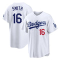 Los Angeles Dodgers #16 Will Smith Player White CONTON Home Game Stitched Jerseys