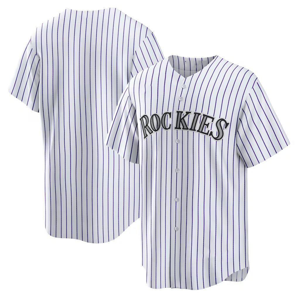Colorado Rockies White CONTON Home Replica Team Jersey