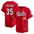 Cincinnati Reds #35 Jose Trevino Player Red CONTON Home Limited Stitched Jerseys