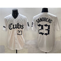 Chicago Cubs #23 Ryne Sandberg White CONTON 'Gothic North Side Edition' Vapor Premier Limited Stitched Jersey