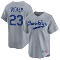 Los Angeles Dodgers #23 Kyle Tucker Player Gray CONTON Game Limited Home Stitched Jerseys