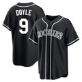 Colorado Rockies #9 Brenton Doyle Player Black CONTON Fashion Out Home Game Stitched Jerseys