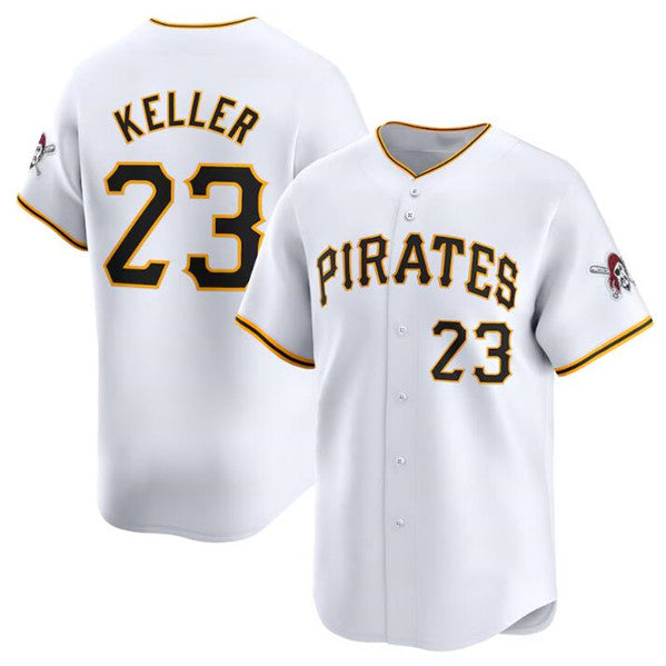 Pittsburgh Pirates #23 Mitch Keller White CONTON Home Limited Stitched Jersey