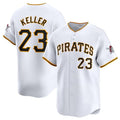 Pittsburgh Pirates #23 Mitch Keller White CONTON Home Limited Stitched Jersey