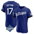 Los Angeles Dodgers #17 Shohei Ohtani Player Royal CONTON World Series Meet City Connect Elite Home Stitched Jerseys