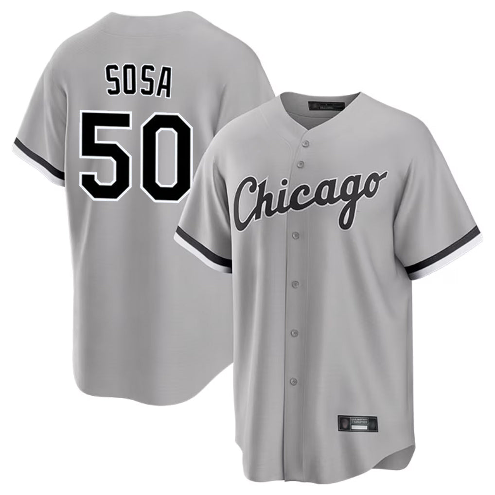 Chicago White Sox #50 Lenyn Sosa Player Gray CONTON Home Game Stitched Jerseys