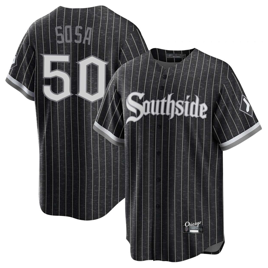 Chicago White Sox #50 Lenyn Sosa Player Black CONTON City Connect Home Game Stitched Jerseys