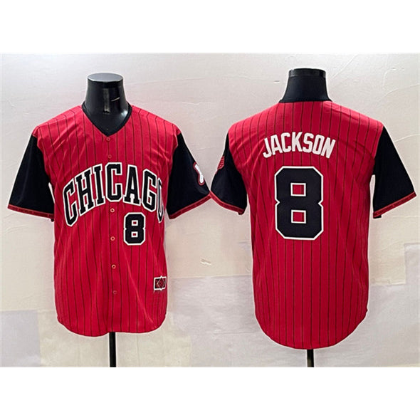 Chicago White Sox #8 Bo Jackson Red Black CONTON 2025 City Connect Limited Stitched Jersey
